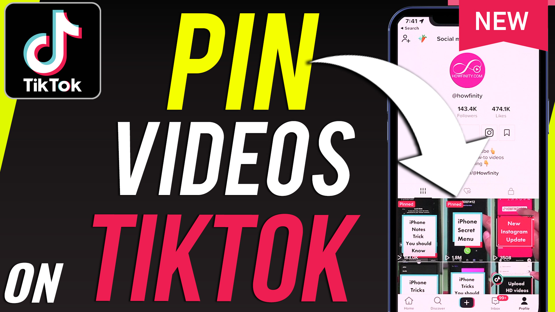 How To Pin Videos On TikTok - Howfinity