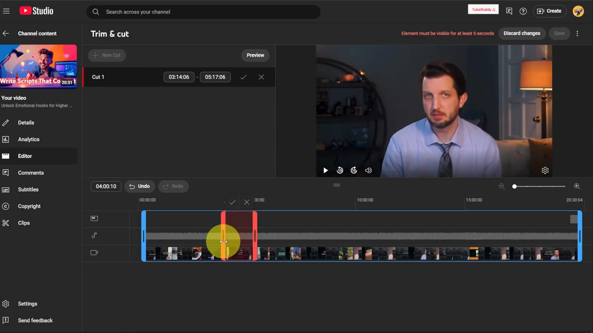 Making Cuts in Video
