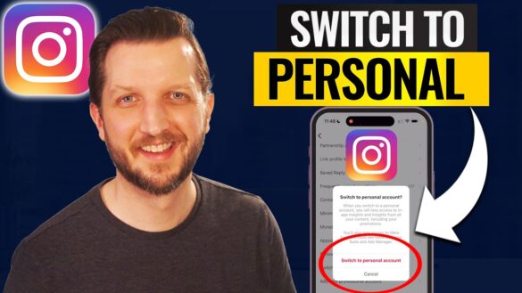 How To Switch Back To Personal Account On Instagram