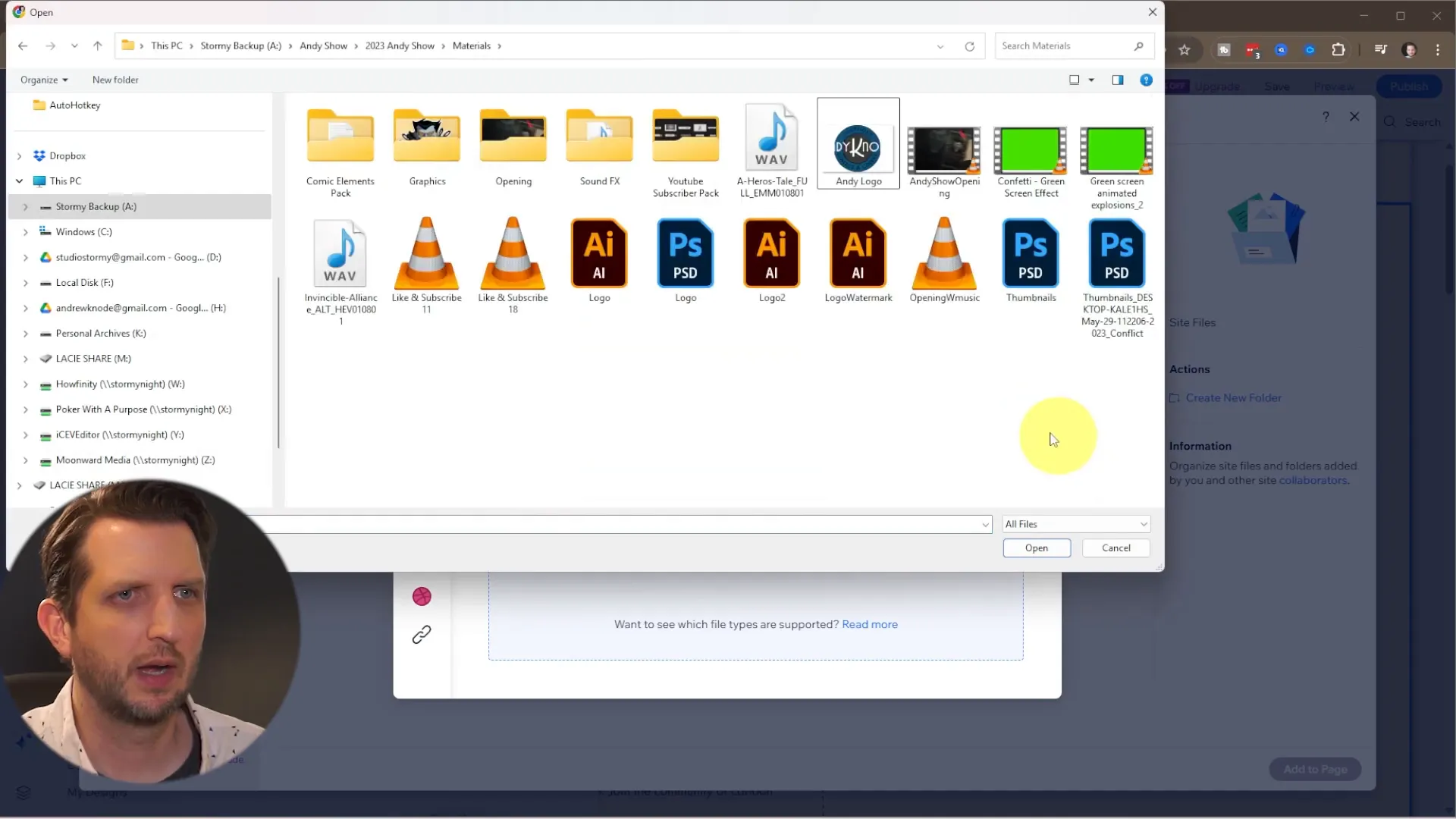 Uploading and adding custom images to Wix site