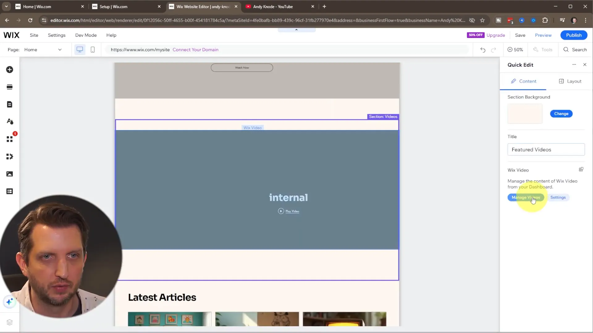 Embedding YouTube playlist into Wix site