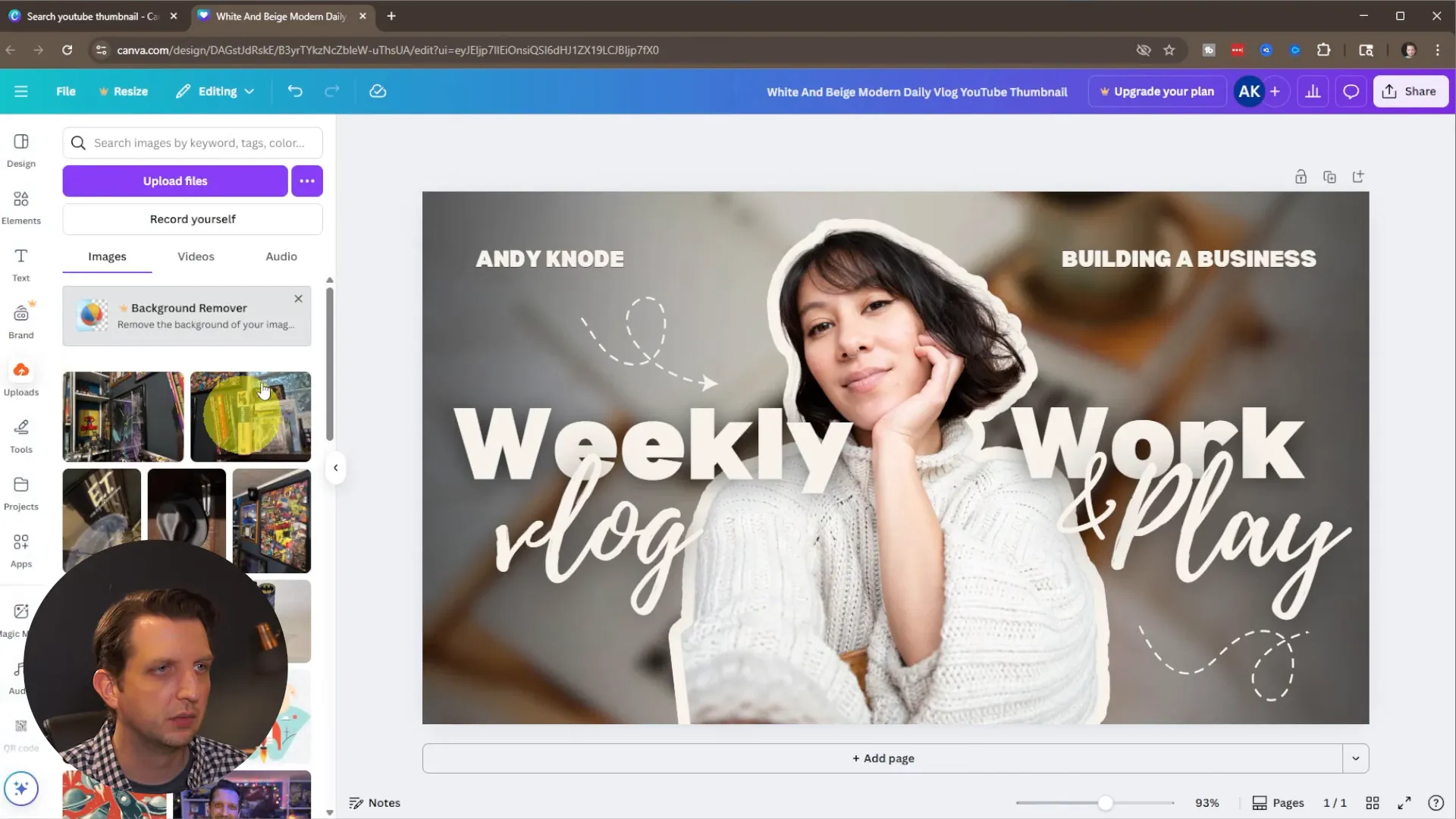 Customize this template option in Canva