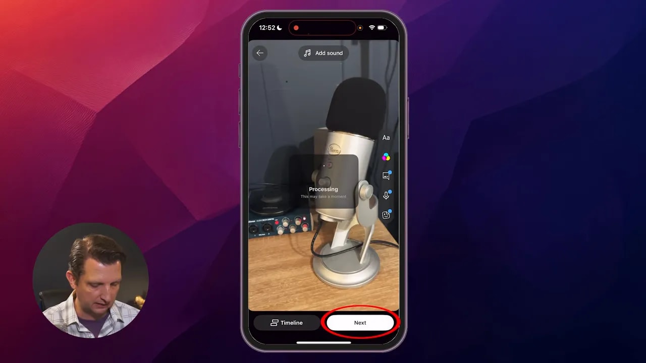 YouTube app on iPhone showing